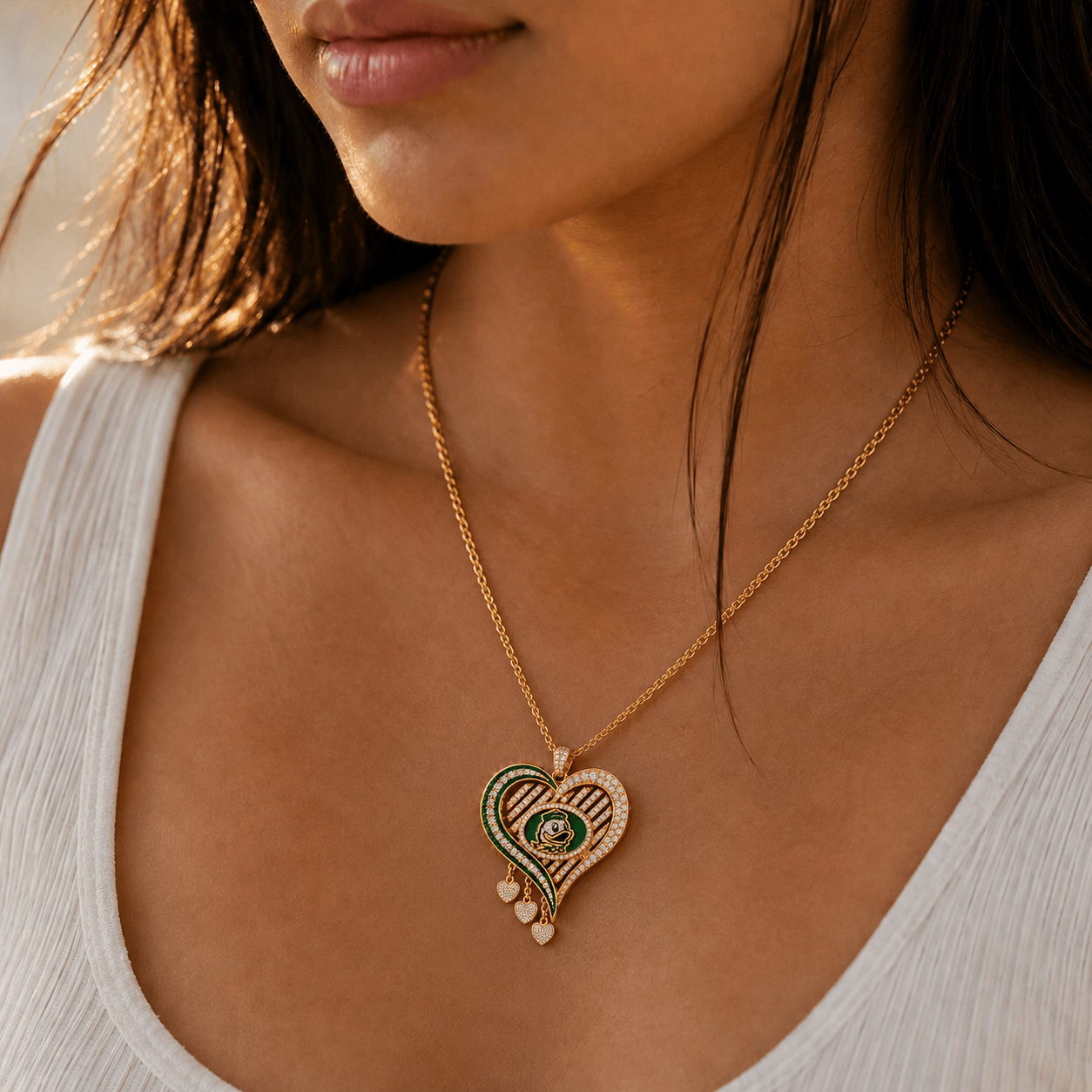 ORD Solid Gold Chain with Diamond Pendant TTTT