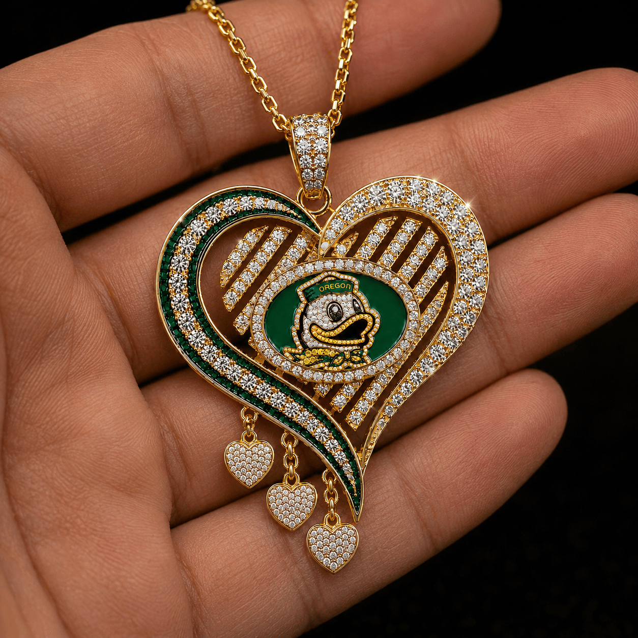 ORD Solid Gold Chain with Diamond Pendant TTTT